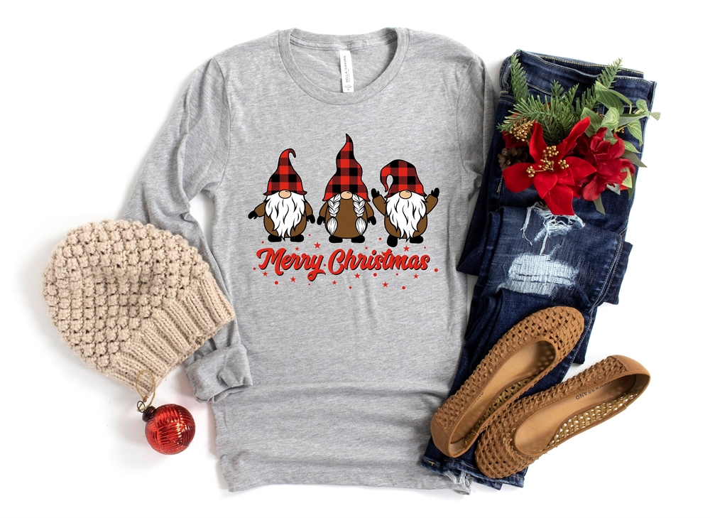 Merry Christmas Gnomes Shirts Christmas Gnomes Shirt Christmas Long Sleeve Christmas Family Shirts Christmas Shirts Christmas