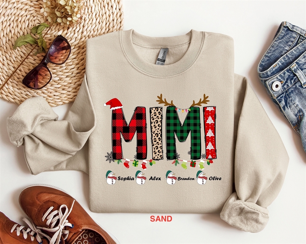 Mimi Sweatshirt Custom Name Mimi Shirt Christmas Mimi Sweatshirt Christmas Shirt Christmas Sweatshirt Christmas Gift For Mimi