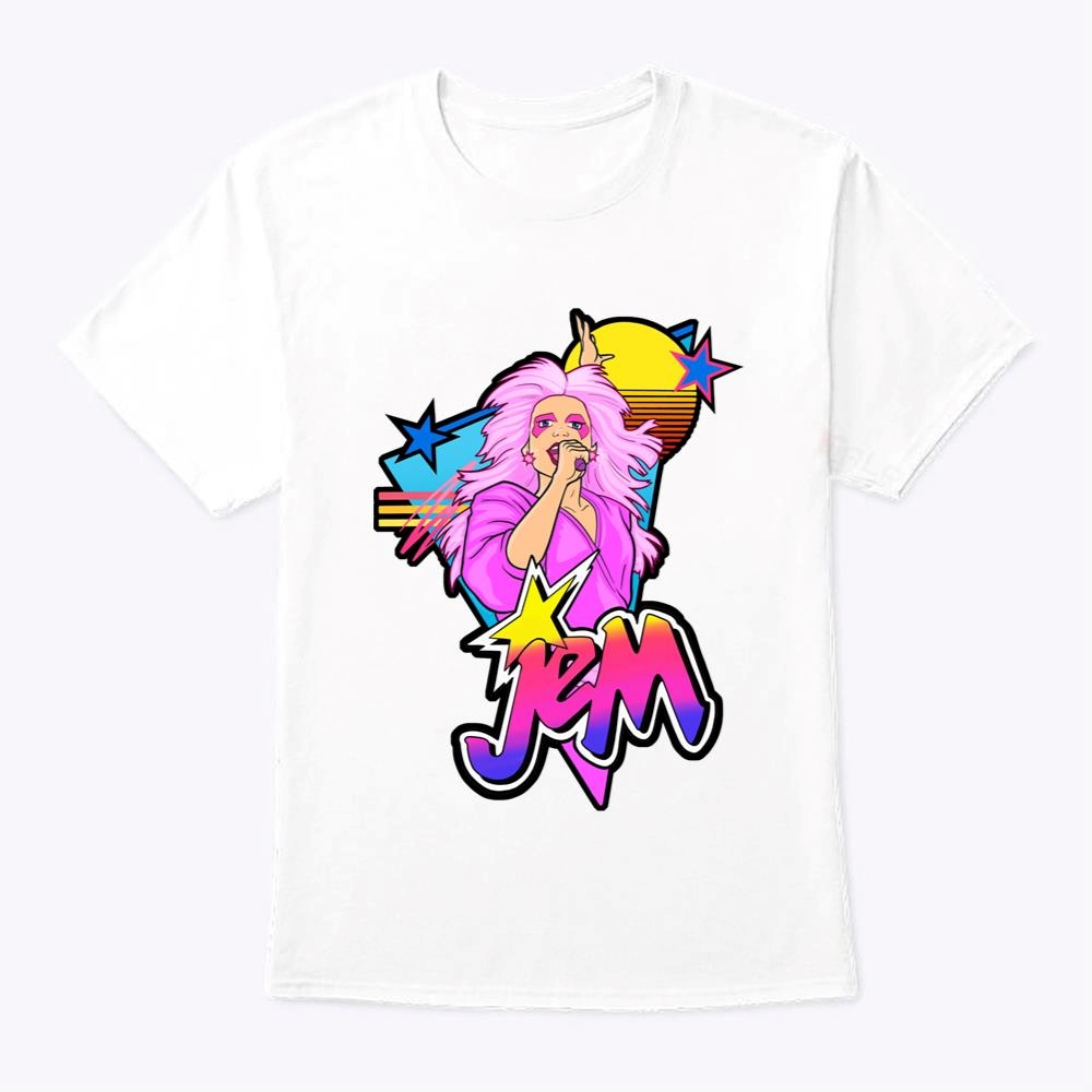 Jem And The Holograms Rockstar T-shirt Summer Girl Shirt 80s Women Shirt Sweatshirt Hoodie Trending