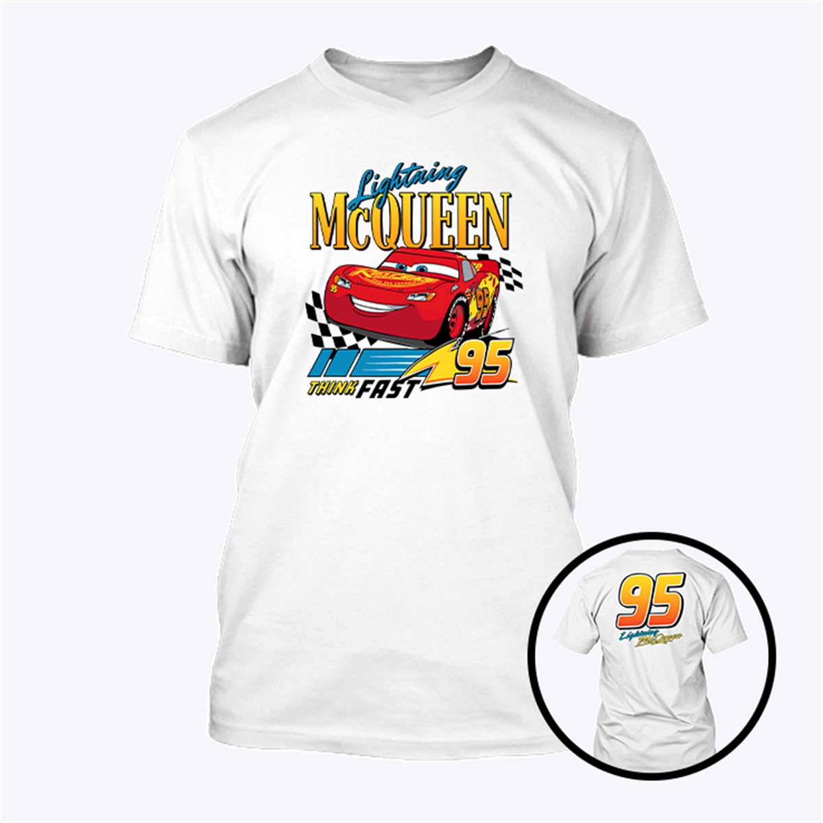 Lightning Mcqueen 95 Think Fast T Shirt Trending