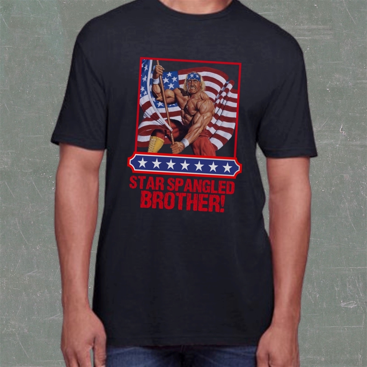 Hulk Hogan Patriotic Graphic Tee Mens American 4th Of July Usa Tshirt Funny Meme Men’s Shirt Military Weightlifting Shirt Trending