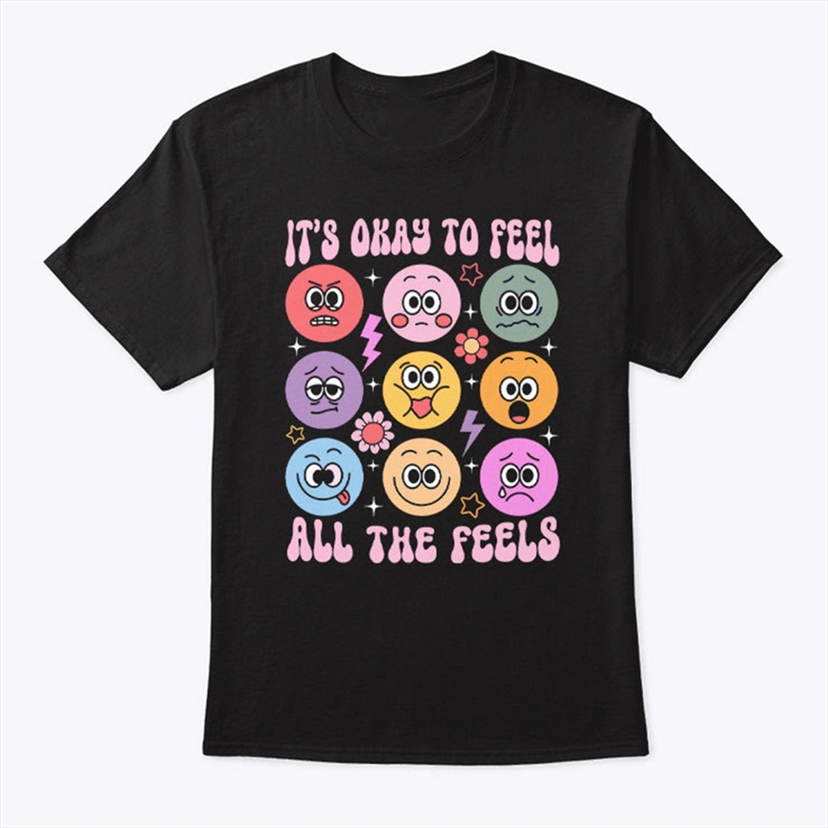 Its Okay To Feel All The Feels Mental Health Speech Therapy T Shirt Trending Shirt