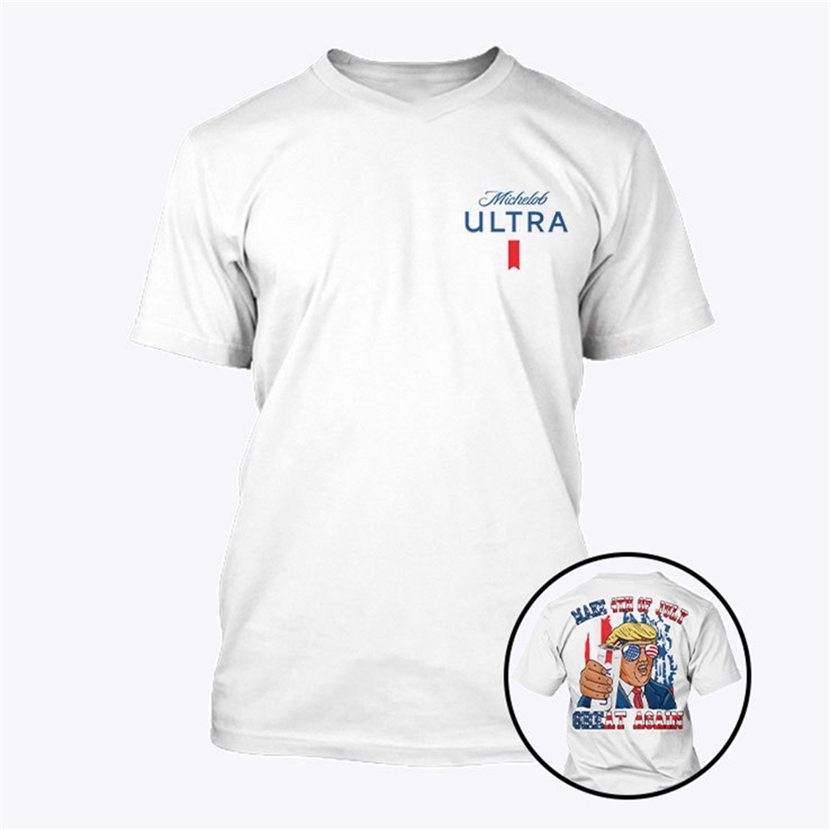 Michelob Ultra Make 4th Of July Great Again Tee Shirt Trending