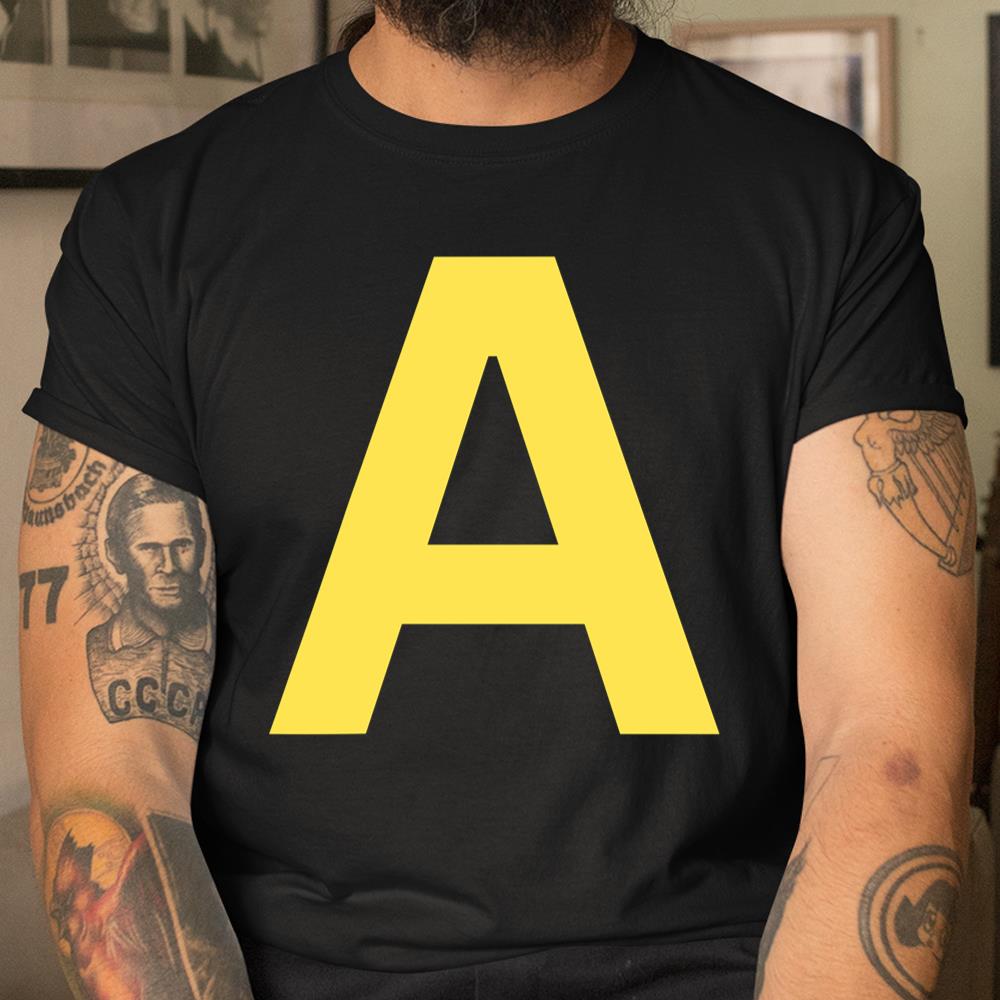 Letter A Chipmunk Christmas Thanksgiving Costume Shirt