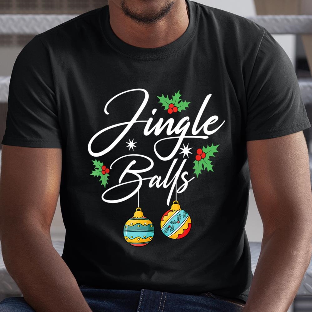 Jingle Balls Tinsel Tits Funny Christmas Matching Couple Shirt