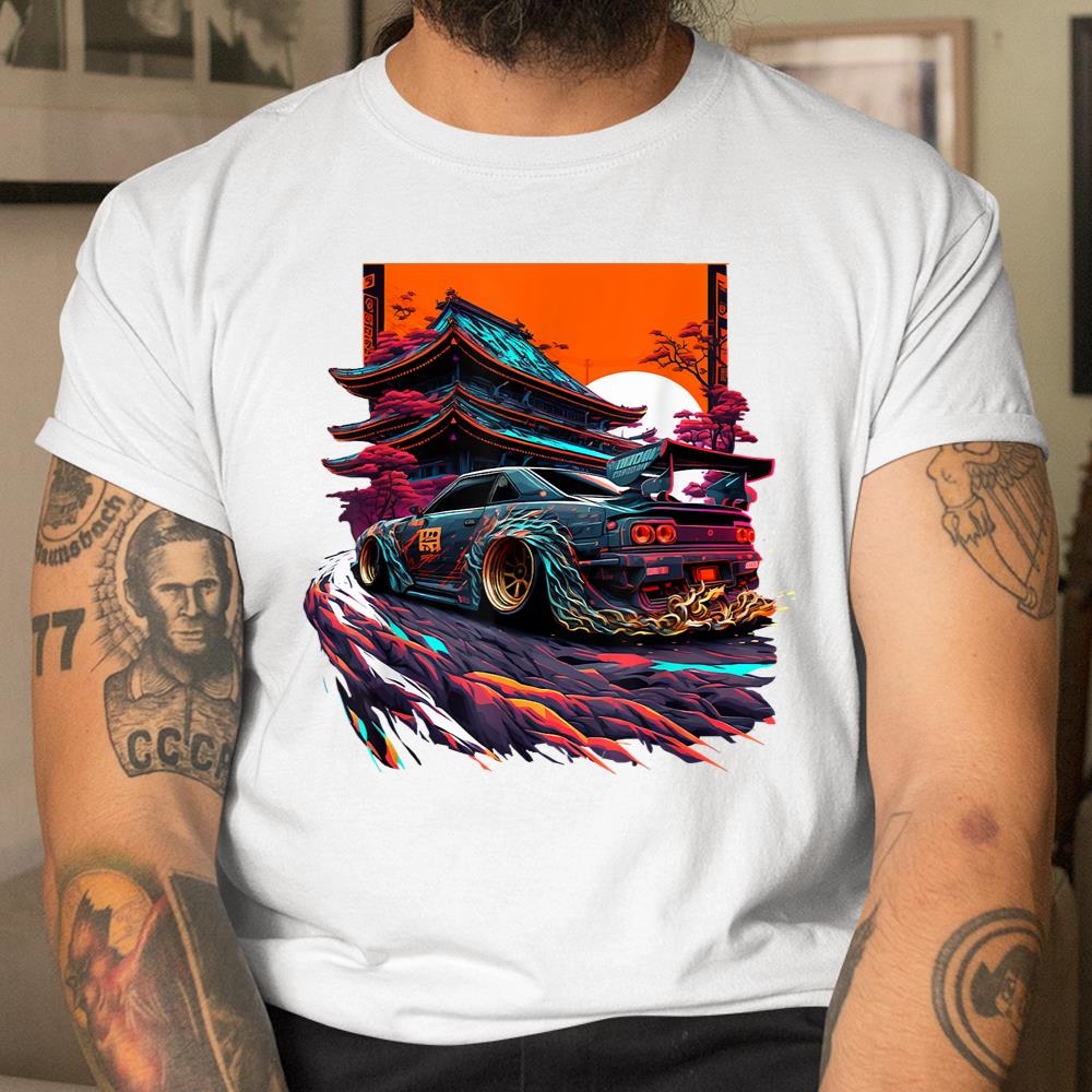 Japanese Retro Car Racing Drifting Art Jdm Legend Tuning Shirt