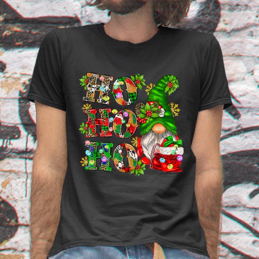 Ho Ho Ho Christmas Gnome Cute X-mas Family Matching Pajama Shirt