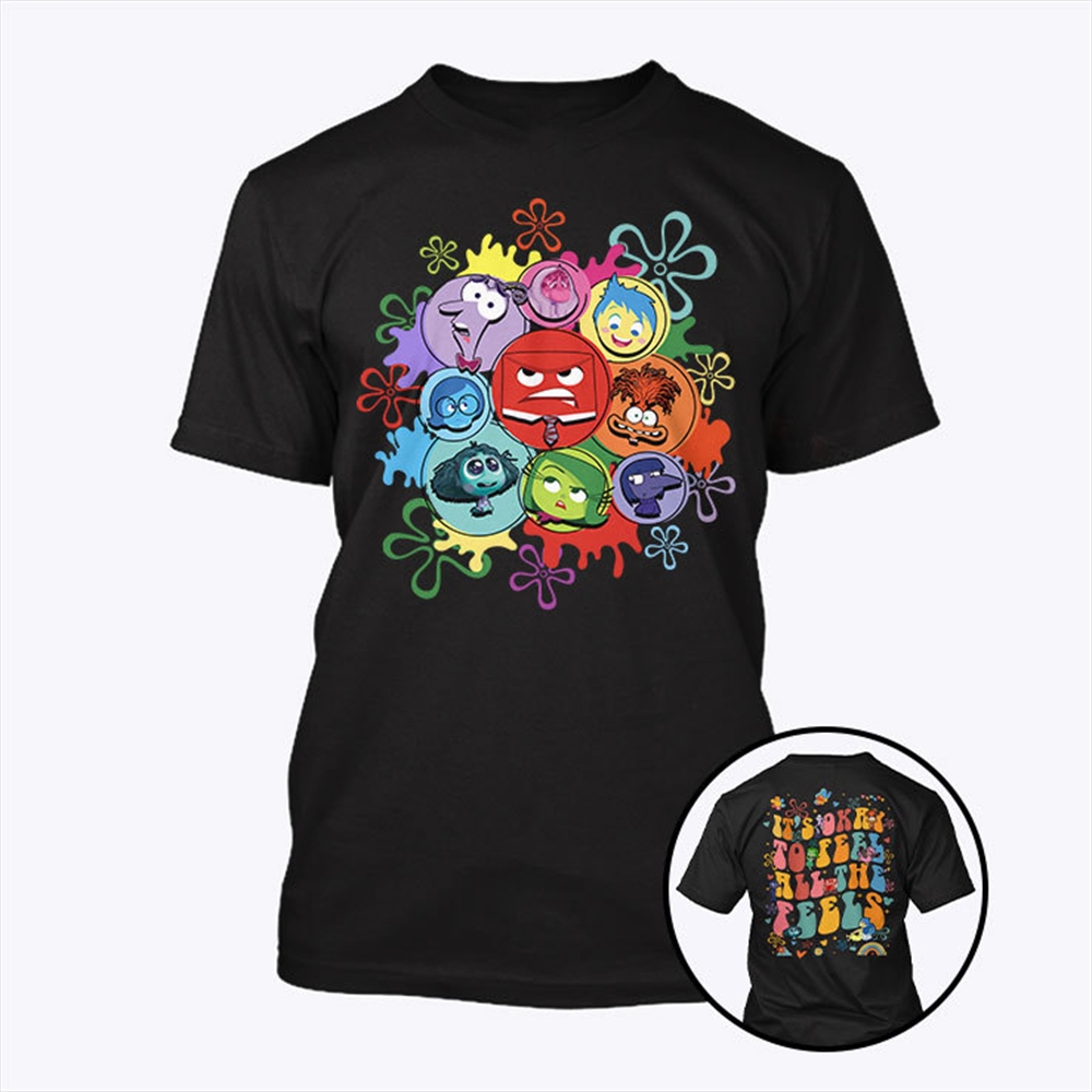 Its Okay To Feel All The Feels Mental Health T Shirt