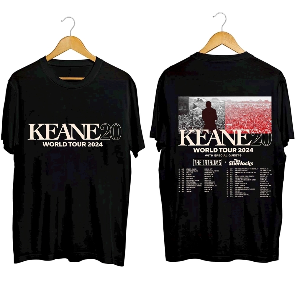Keane Hopes And Fears 2024 Concert Shirt