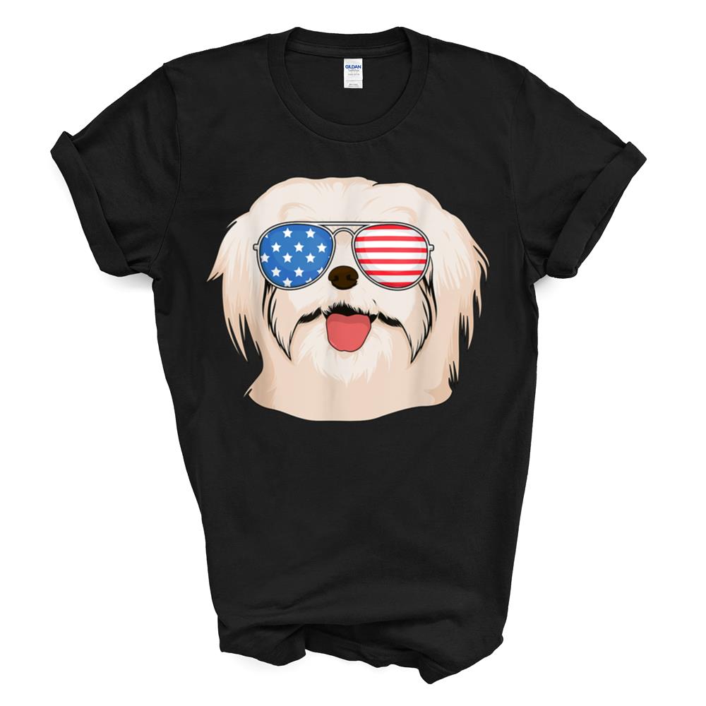 Maltese 4th Of July American Usa Patriotic Dog T-shirt Sweatshirt Hoodie