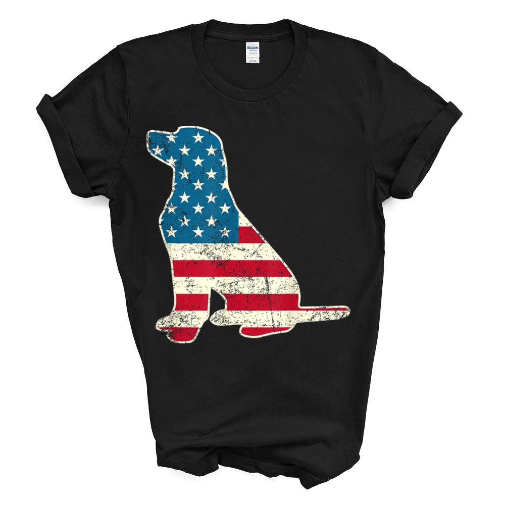 Labrador 4th Of July Dog Lover Gifts Men Women American Flag T-shirt Sweatshirt Hoodie