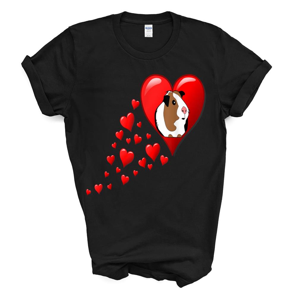 I Love My Guinea Pig Hearts Shirt Domestic Cavy Lover Gift T-shirt Sweatshirt Hoodie