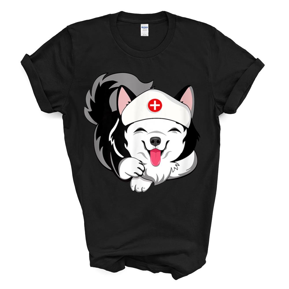 Husky Dog Nurse Appreciation International Nurse Day T-shirt Sweatshirt Hoodie
