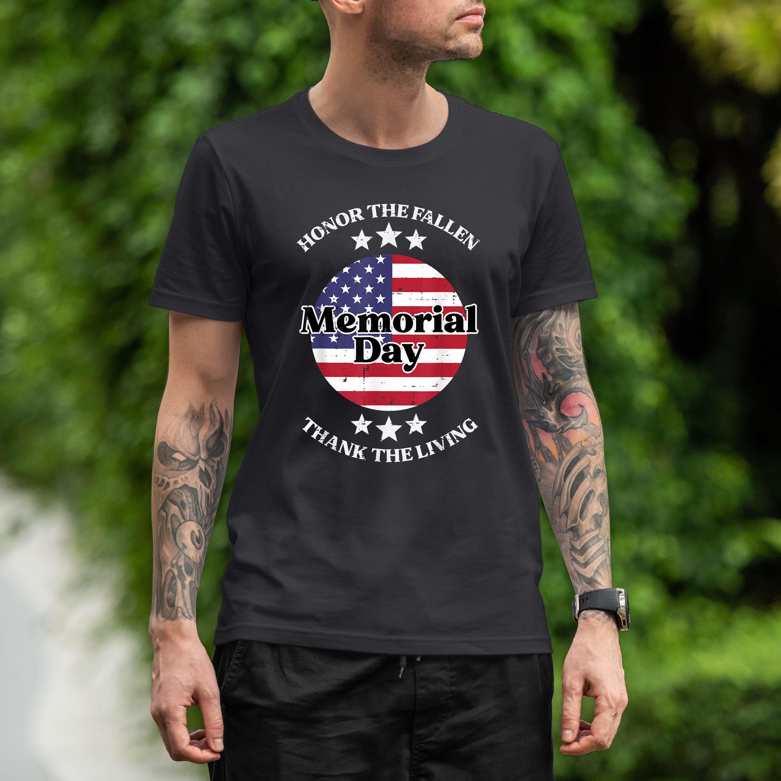 Memorial Day Us Flag Honor The Fallen Patriot Men Women Kids Shirt