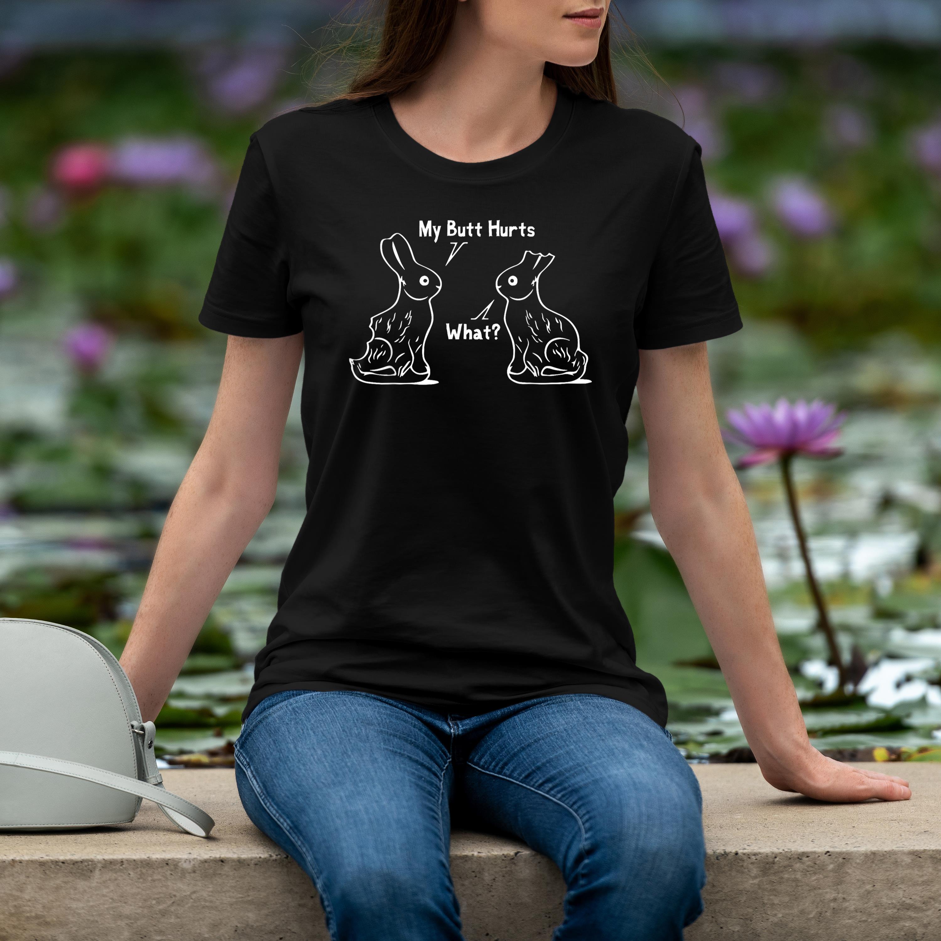 My Butt Hurts Happy Easter Day Bunny Rabbit Eggs Hunting Shirt