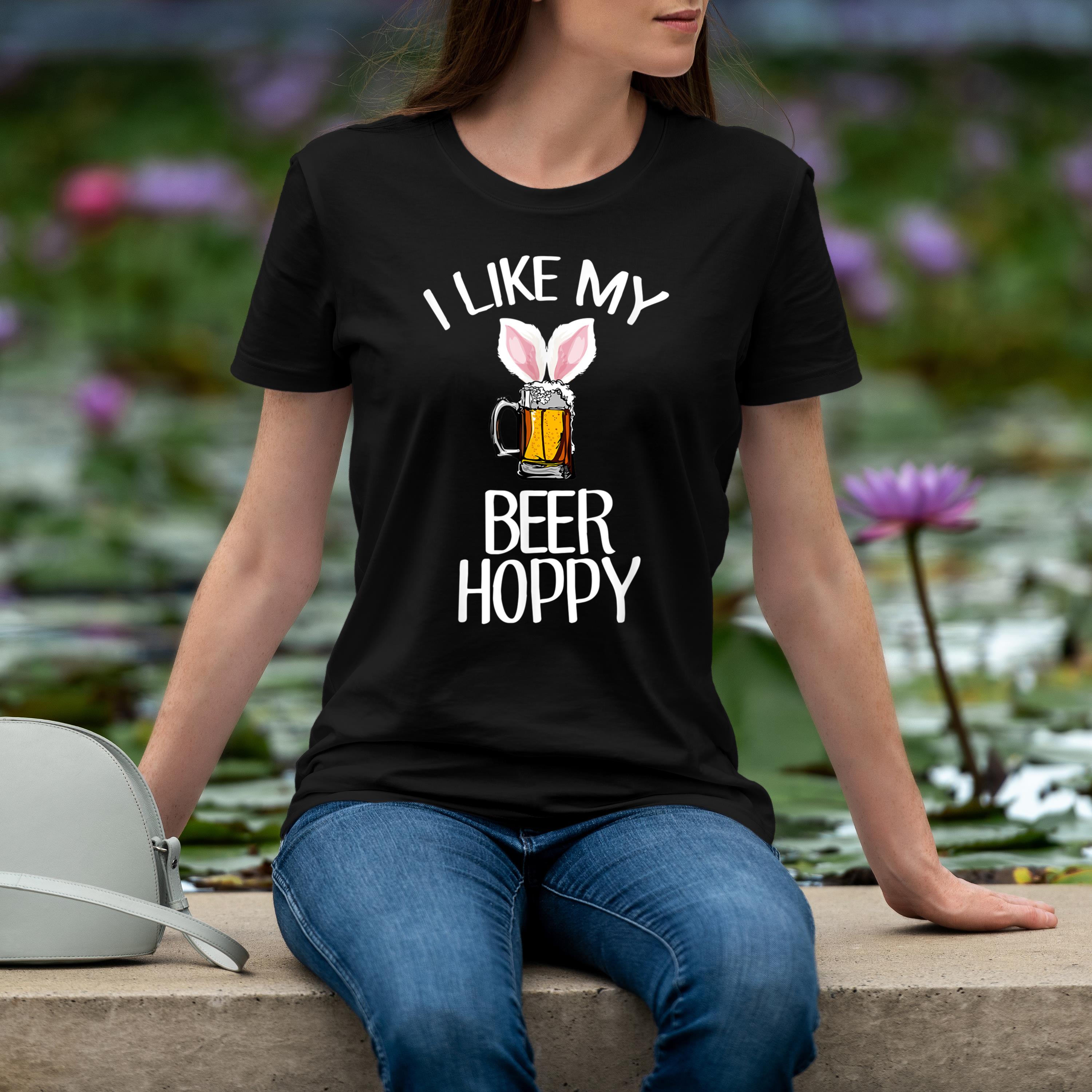 Hoppy Beer Funny Bunny Easter Humor Shirt