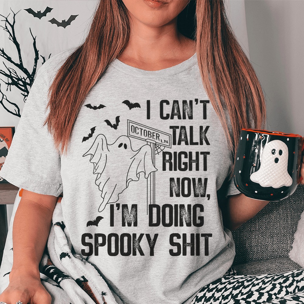 I Can’t Talk Right Now Spooky Shirt