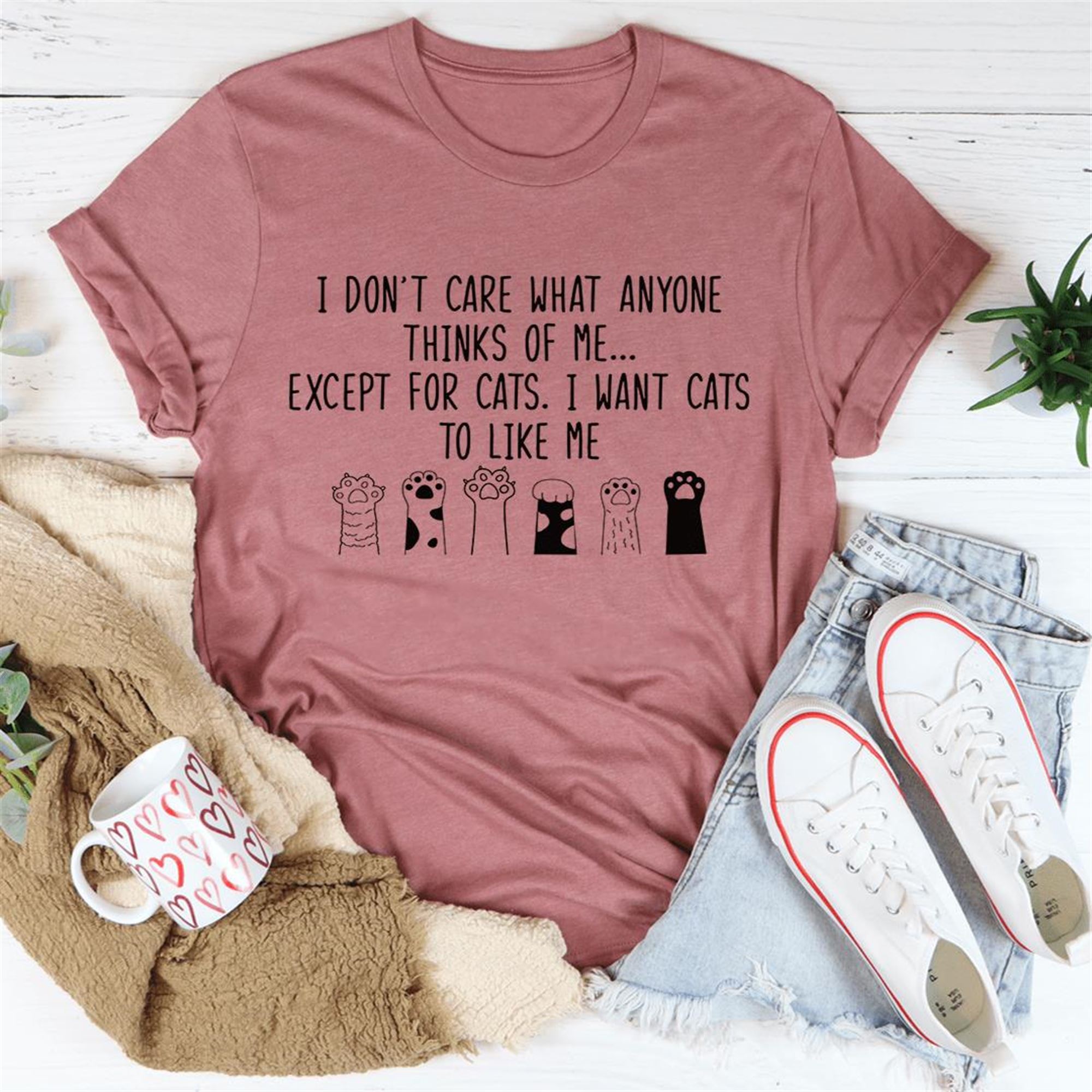 I Want Cats To Like Me Tee Shirt