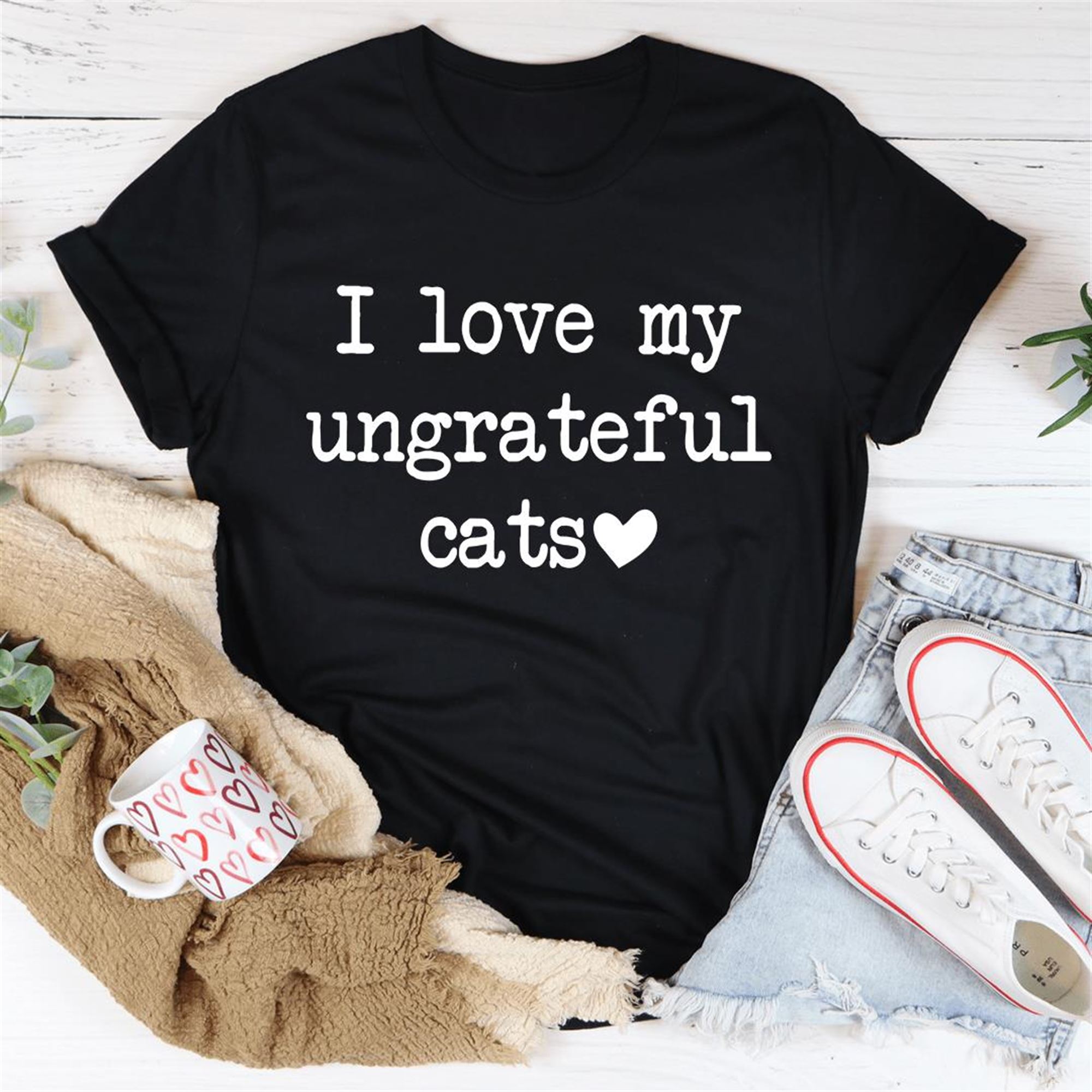 I Love My Ungrateful Cats Tee Shirt