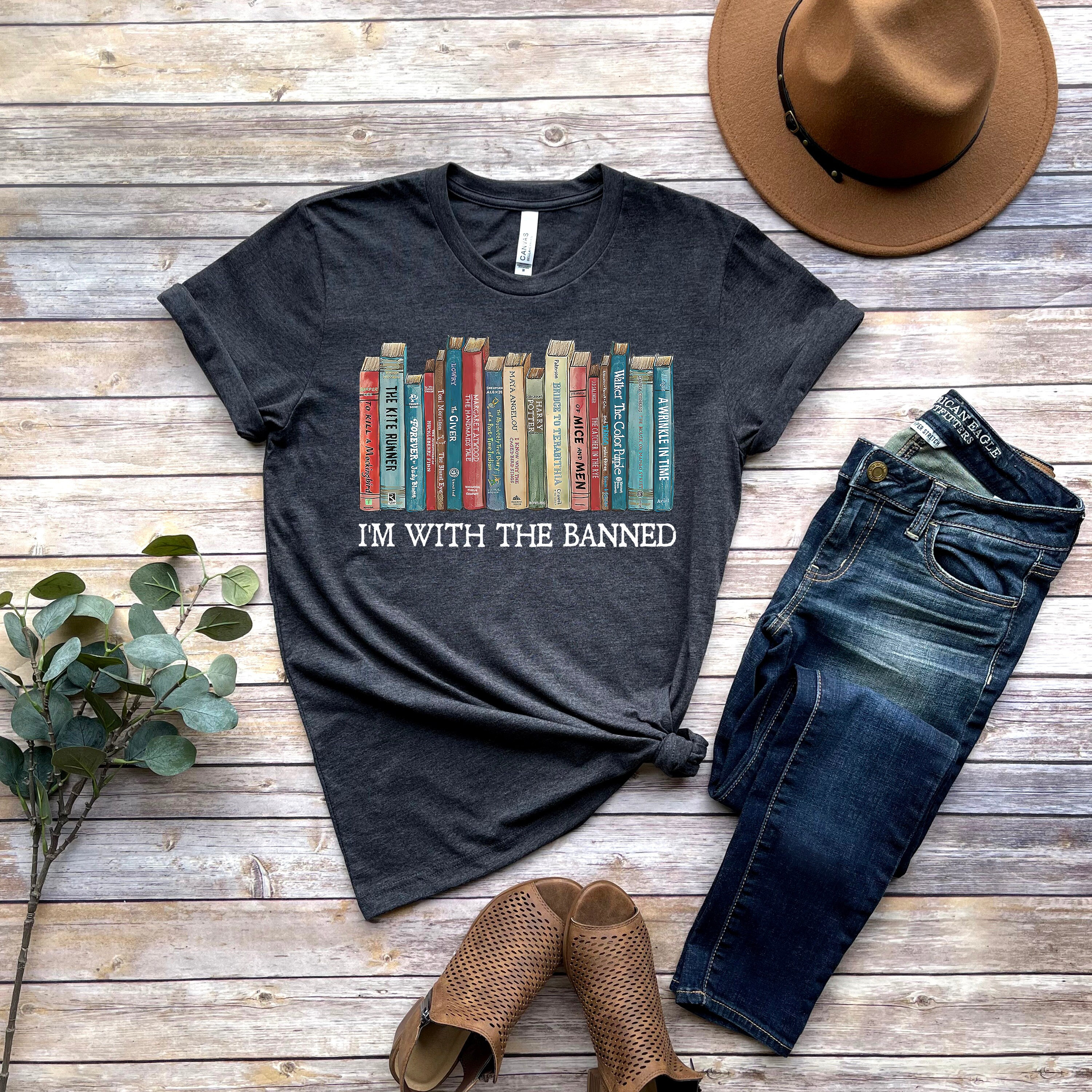 I’m With The Banned Banned Books Shirt Banned Books Sweatshirt Librarian Shirt