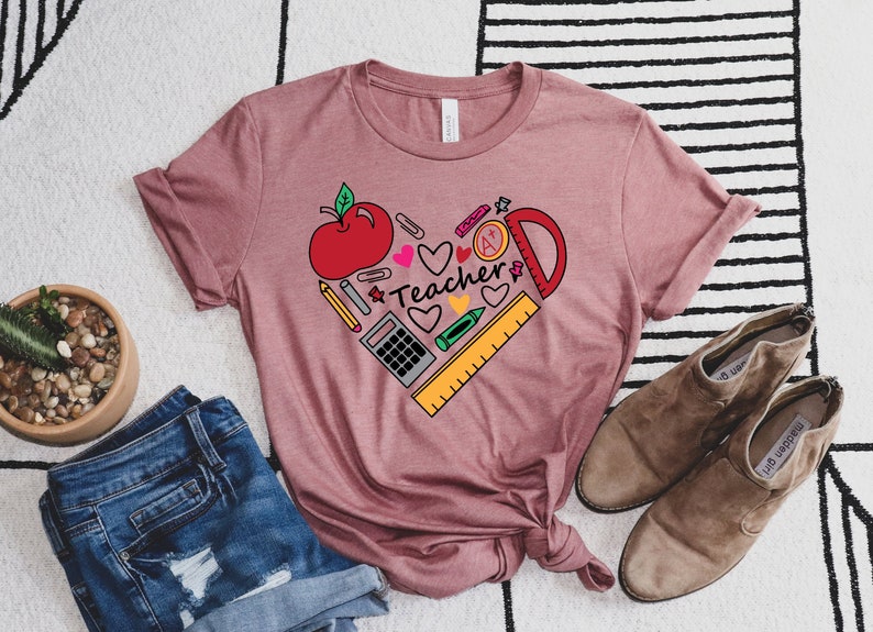 Inspirational Teacher Shirts, Teach Love Inspire Shirt, Back To School Shirt, First Grade Teacher Shirts, Teacher Appreciation Shirt
