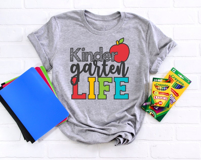 Kindergarden Life Shirts, Teach Love Inspire Shirt, Back To School Shirt,First Grade Teacher Shirts,Teacher Appreciation Shirt,Kindergarten