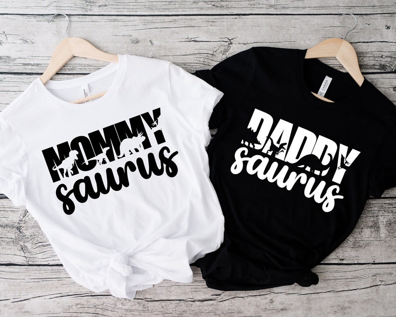 Matching Couples Wedding Shirt,Wedding Party Shirt,mama daddy sauros Shirt,honeymoon, anniversary Shirt,Custom Dinosaur Family Shirts,couple