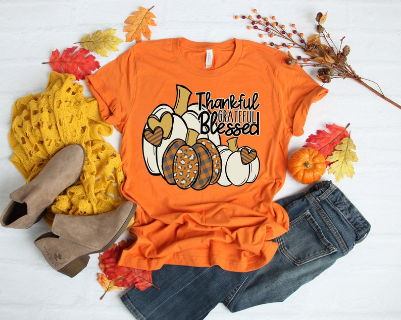 Leopard Pumpkin Shirt, Cheetah Pumpkin Shirt,Thanksgiving Shirt, Thankful Shirt,Fall Shirt, Hello Pumpkin,Family Matching Shirt