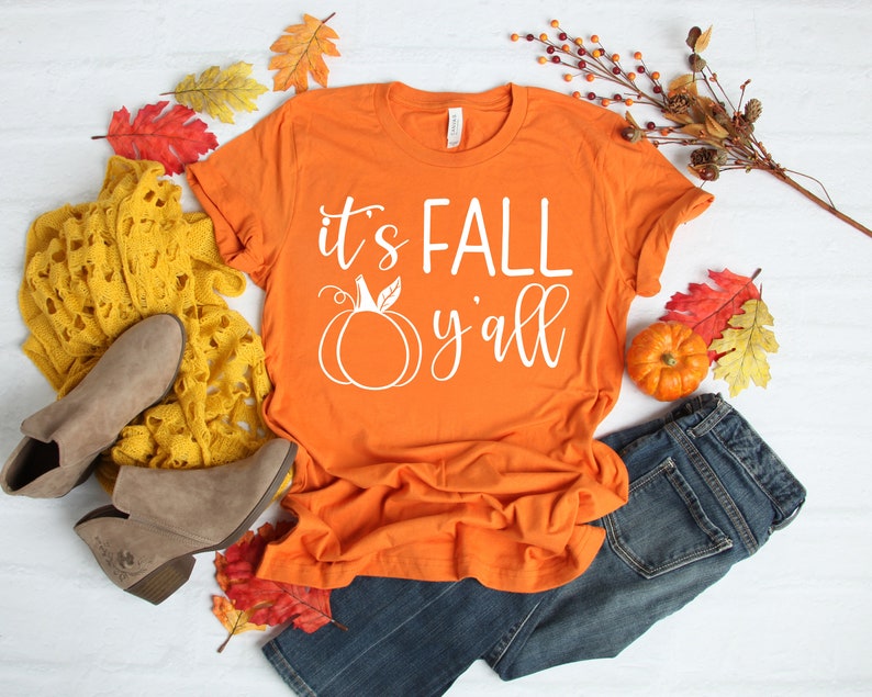 It is fall y'all Shirt,Thanksgiving tee, Thankful Fall, Fall Shirt, Thankful Family Shirts, Thanksgiving Shirts, Blessed Shirt,Pumkin shirt