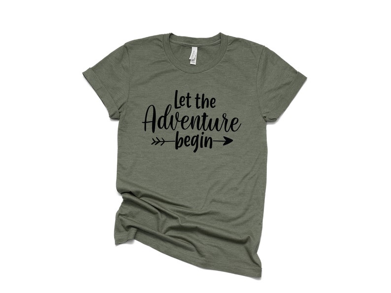 Let the Adventure Begin Shirt,Camping Shirt,Camping Tee,Camping Gift,Camper Shirt,Camp Squad shirt,Matching Friends Camping Shirt,Road Trip