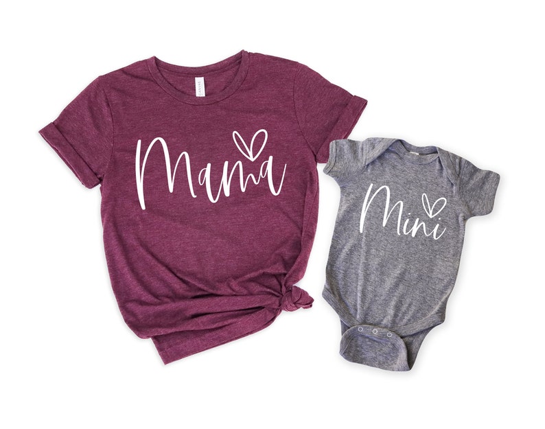 Mama Shirt, Mini Shirt Blessed Mama, Blessing Mini, Thankful For My Mini, Thankful For My Mama, Mama And Mini Shirt, Mama Mini Matching Tee