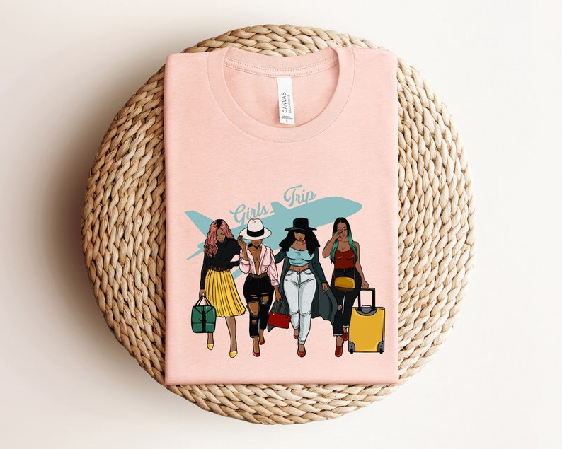 LadieGetaway Vacation Trip Travel Adventure Best Friendsisters Divas Melanin Girlfriends,Vacay Mode,Traveler Gift,Womens Travelhirt