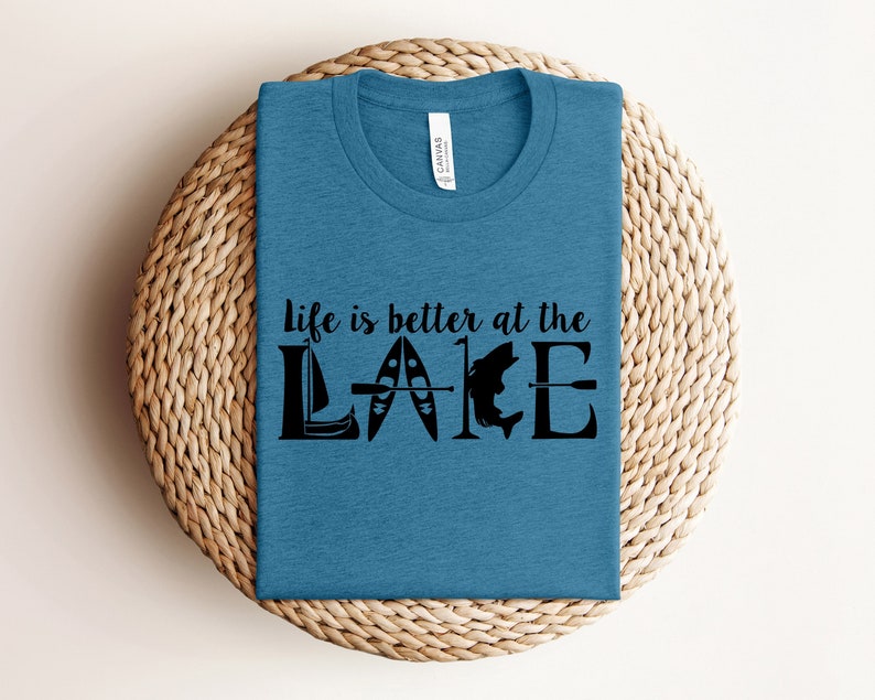 Life Is Better At The Lake |hortleeve Tee |ummer Tee | Vacation Tee | Lakehirt | Unisexhirt | Graphic Tee |ummer Camp Tee