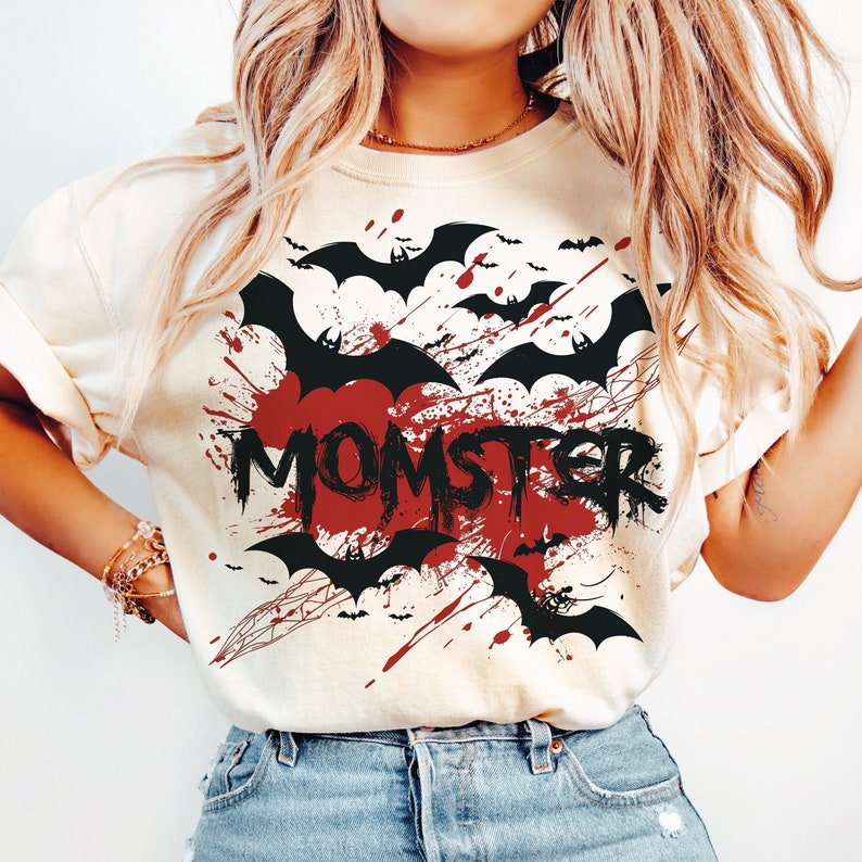 Momster Funny Halloween Mom Funny Halloween Mama pooky Mama Funny Mom Halloweenhirt cary Halloweenpooky vibes ORIGINAL