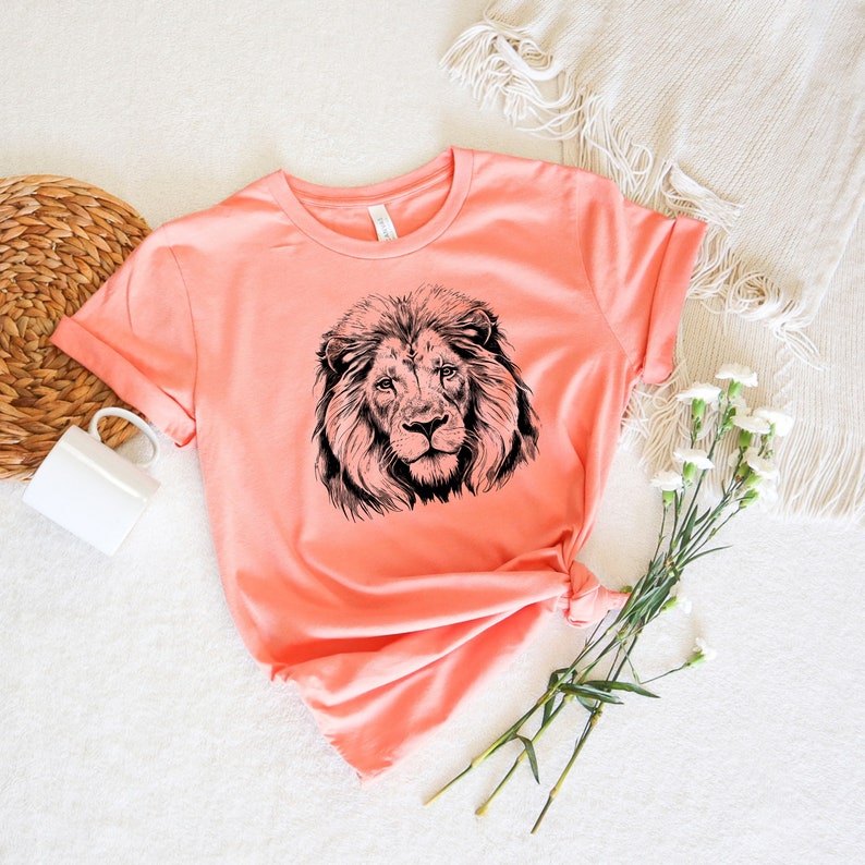 Lion face shirt,majestic Lion Shirt,wild Lion shirt,animal lover shirt,animal shirt,animal face shirt,African Tribal shirt,zoo shirt