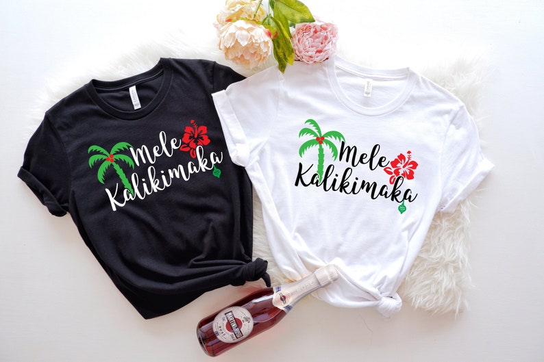 Mele Kalikimaka Hawaiian Shirt, Christmas Sweatshirt, Festive Holiday Party Shirt, Christmas Holiday Shirt, Hawaiian Island Beach Shirt