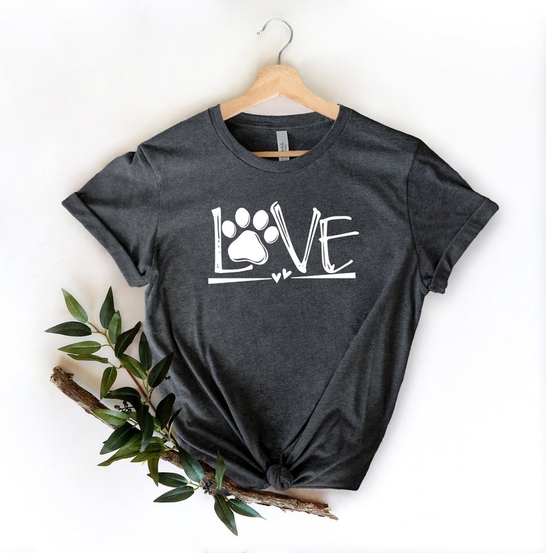 Love Dog T-Shirt, Love Shirt, Dog Lover T-Shirt, Animal Lovers Shirt, Dog Lover Shirt, Heart Shirt, Gift For Her